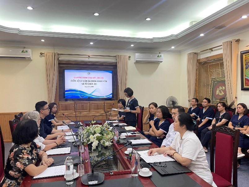 Tổ chức Trao đổi nguồn lực quốc tế (REI) đào tạo nghiệp vụ điều dưỡng tại Bệnh viện Đa khoa Xanh Pôn